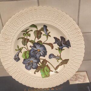 Antique Cauldon England 2476 Porcelain Made in England 9 1/2" plate, "Violets"